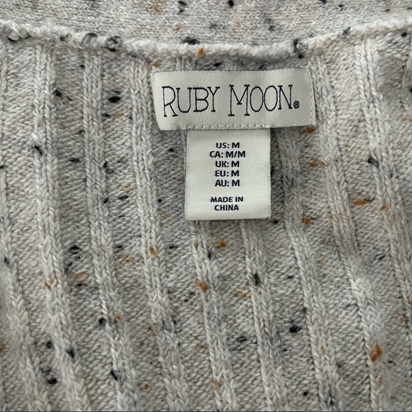 Ruby Moon Long Open Front Cardigan Sweater - Picture 10 of 11